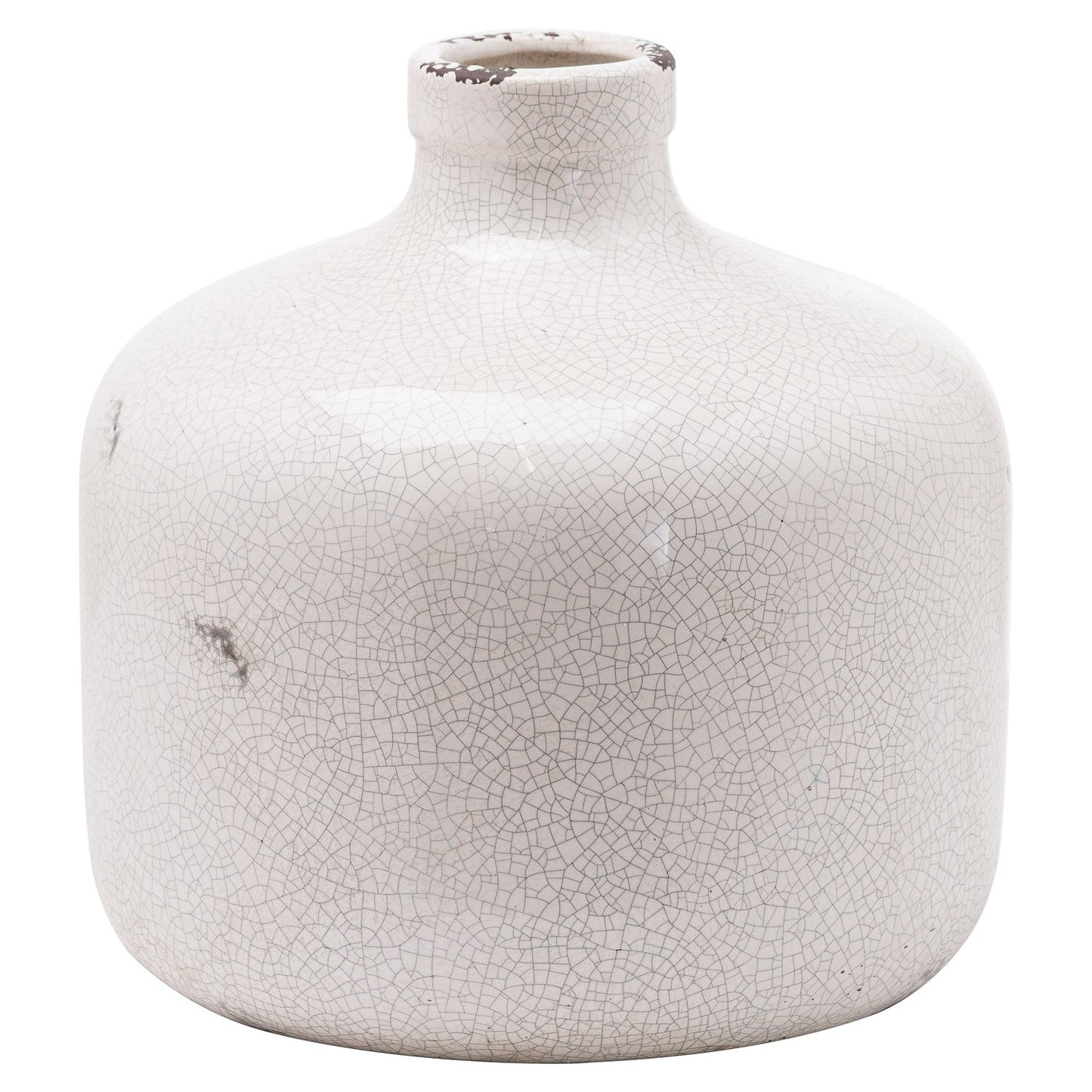 Garda Glazed Chive Vase (20785) By Hill Interiors