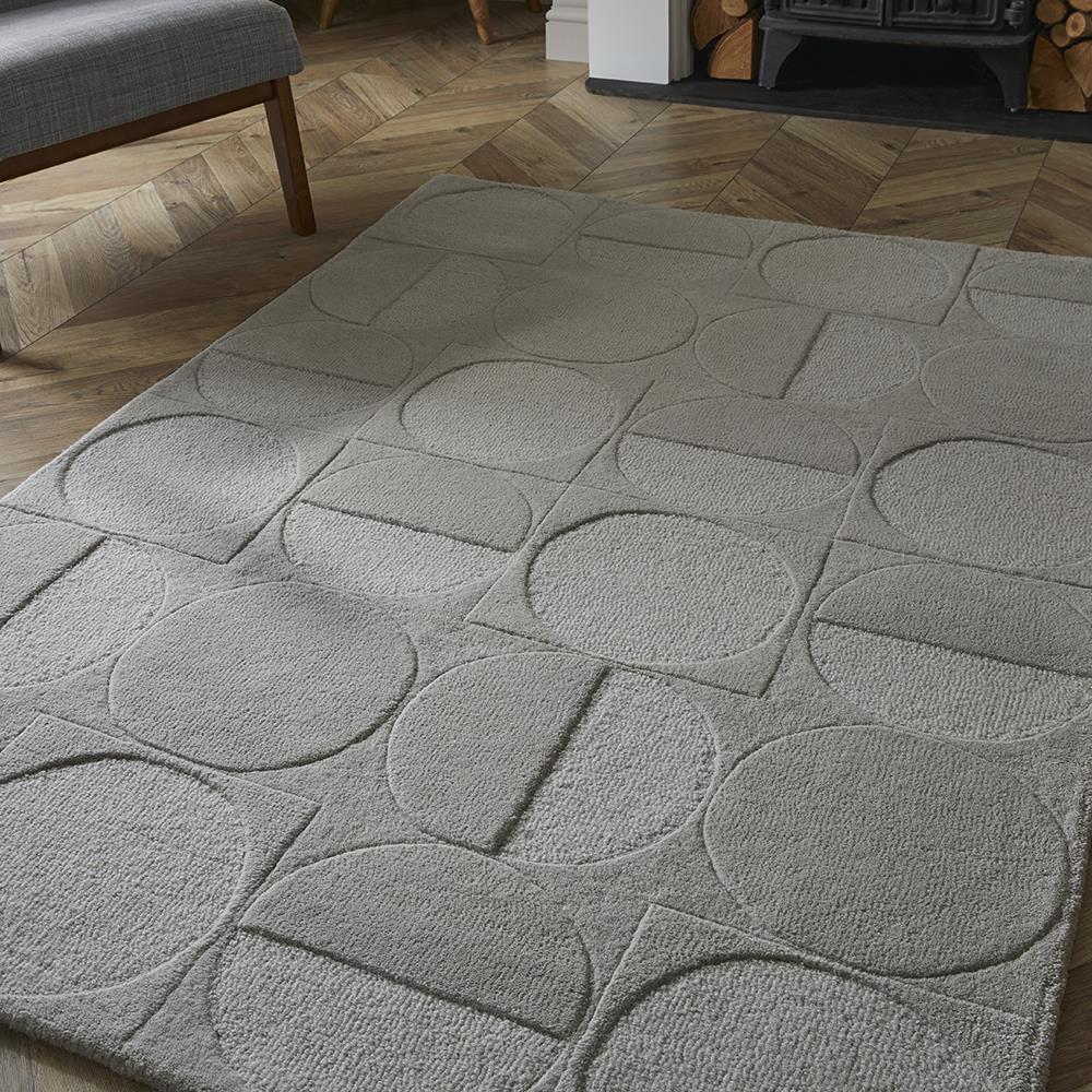 Arabella Grey Wool Rug