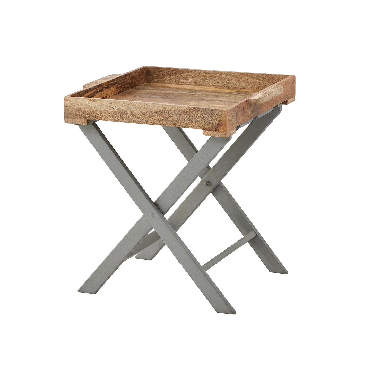 Nordic Grey Collection Butler Tray Table (21470) By Hill Interiors