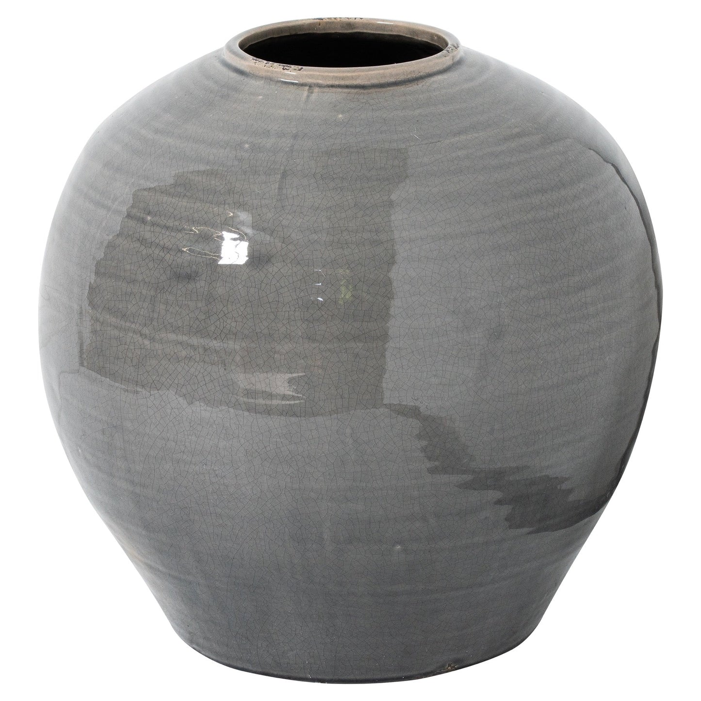 Garda Grey Glazed Regola Vase (21777) By Hill Interiors