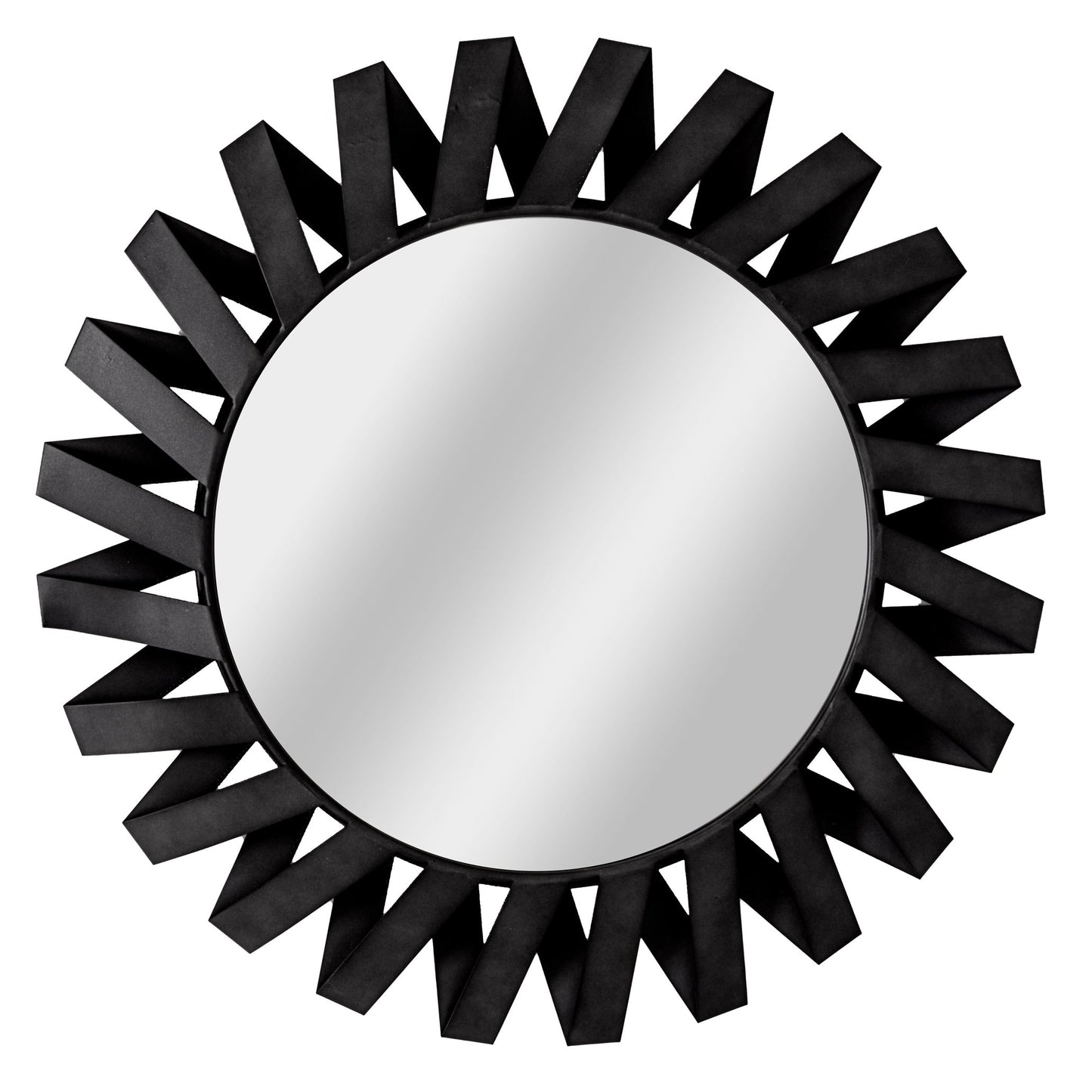 Black Origami Sunburst Mirror (22132) By Hill Interiors