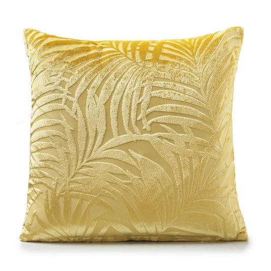 Ochre Kewi Geometric Chenille Cushion Covers