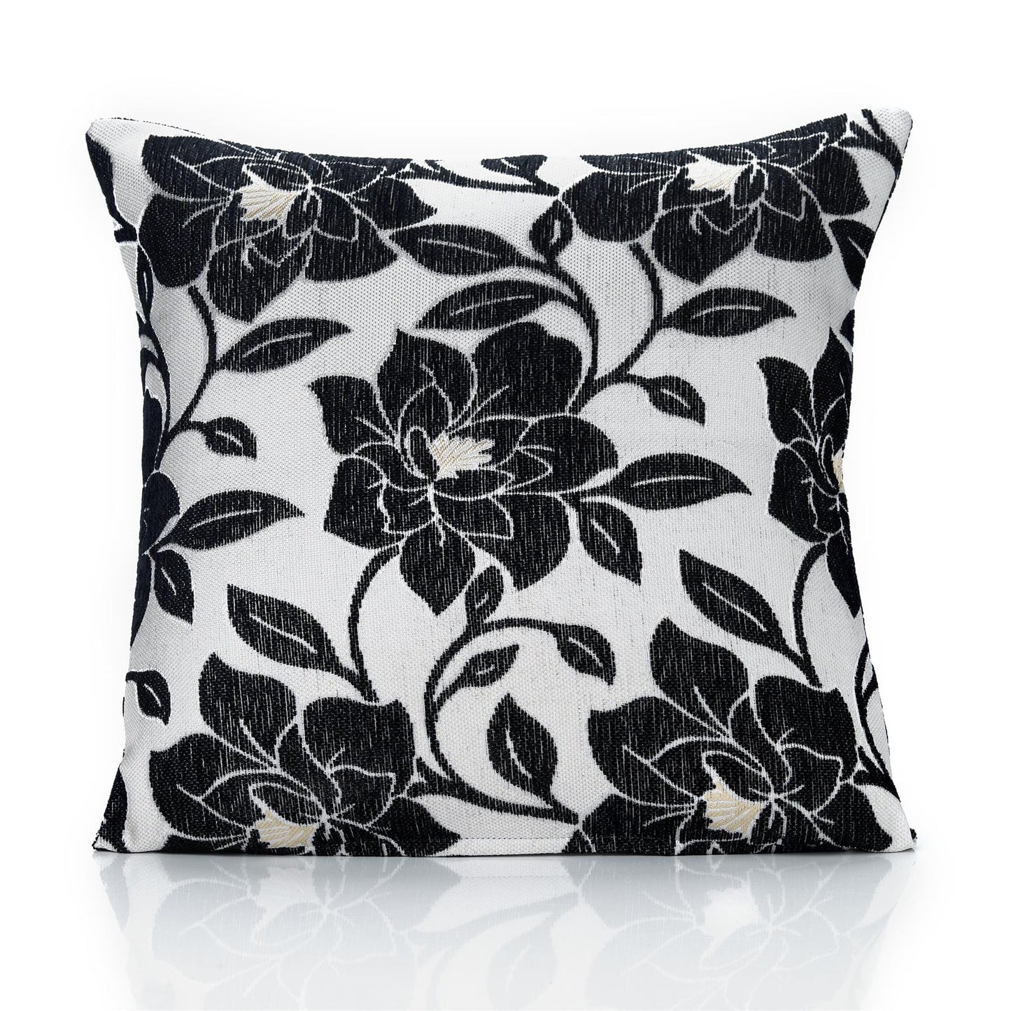 Black Peonie Cushion Cover