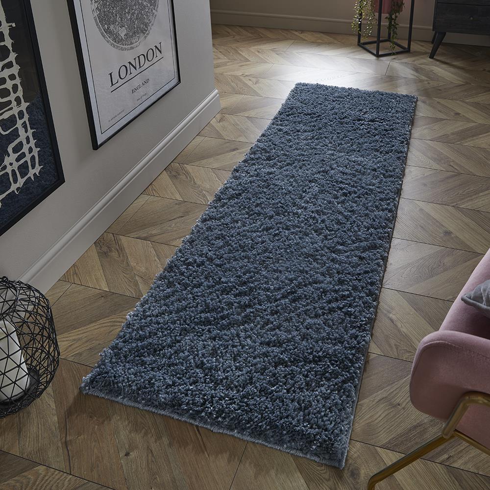 Larissa Shaggy Blue Runner