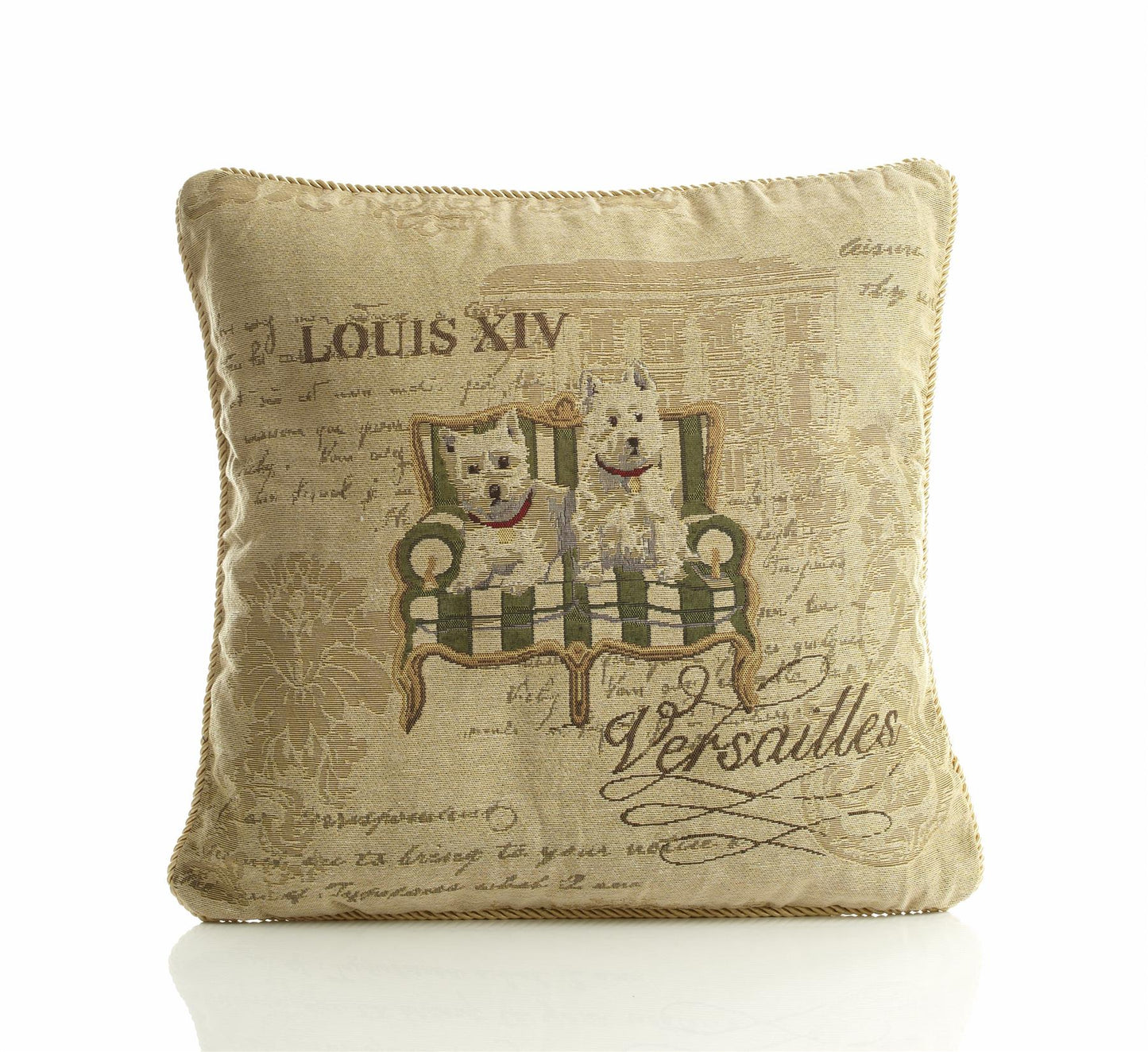 Multi Westie Tapestry Cushion Cover