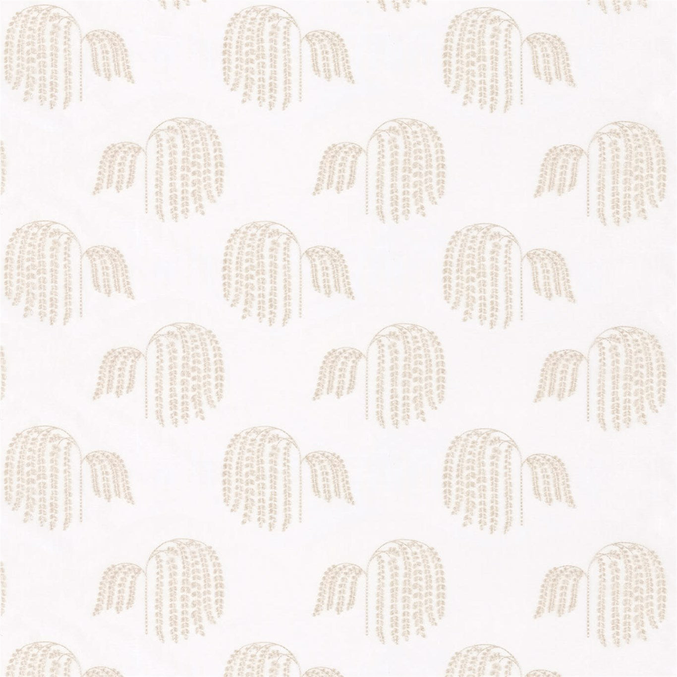 Bay Willow Fabric by Sanderson - DBAY236112 - Chalk