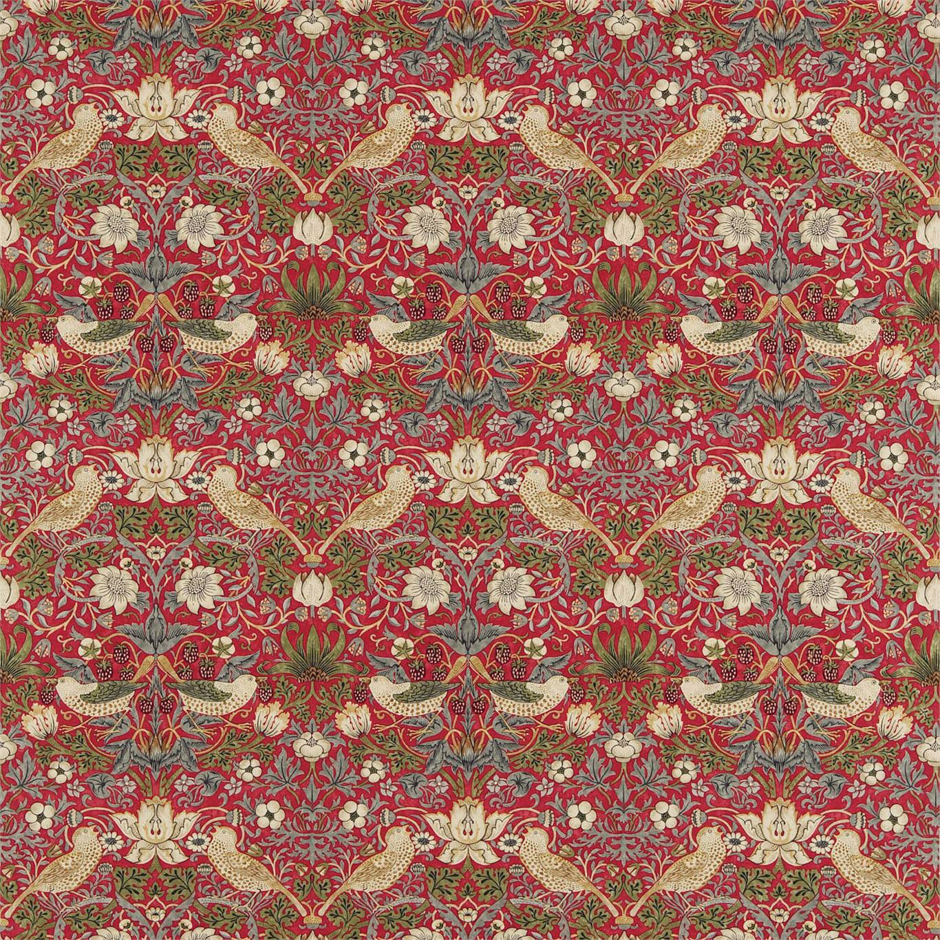 Strawberry Thief Fabric by Morris & Co.