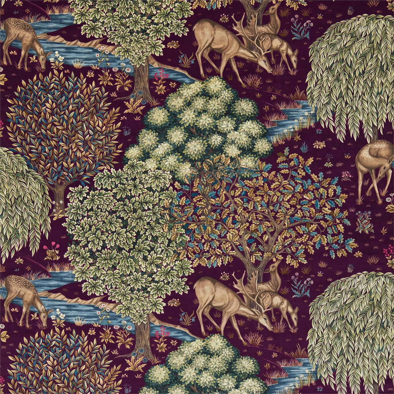 The Brook Tapestry Fabric by Morris & Co.