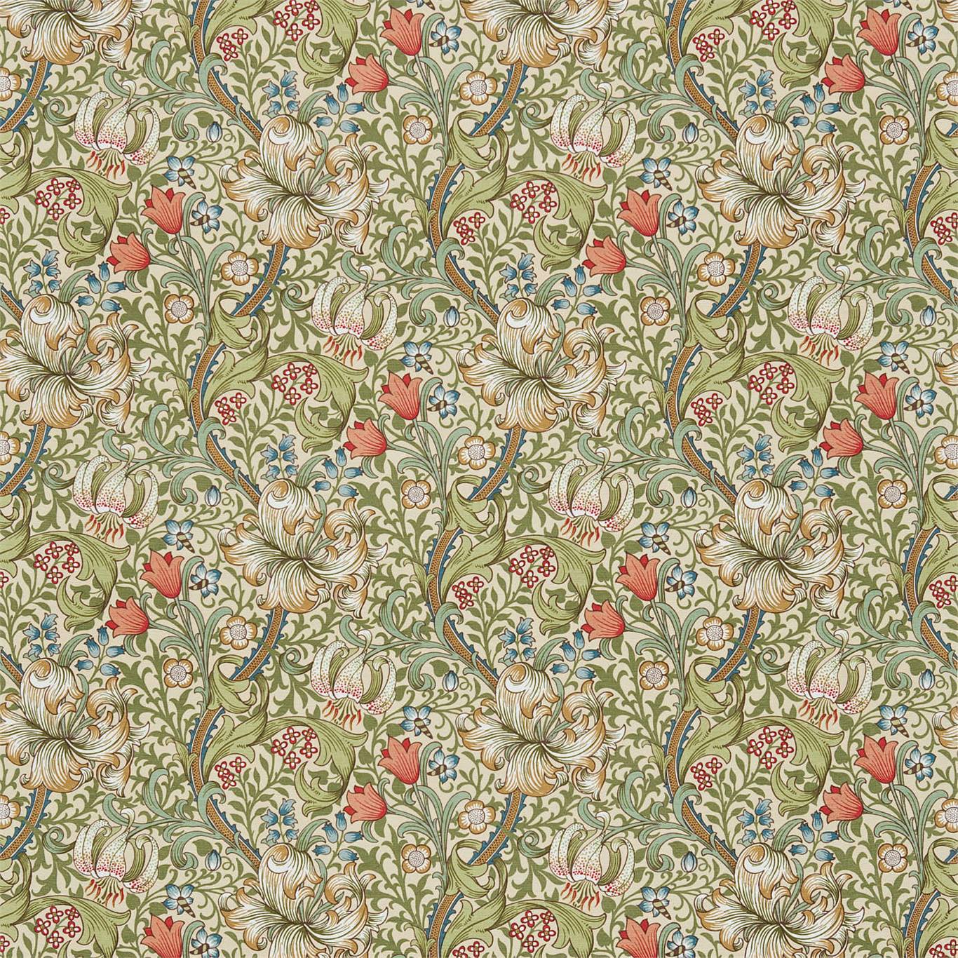 Golden Lily Fabric by Morris & Co.