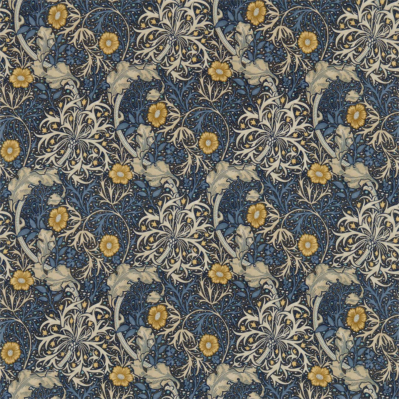 Morris Seaweed Fabric by Morris & Co.