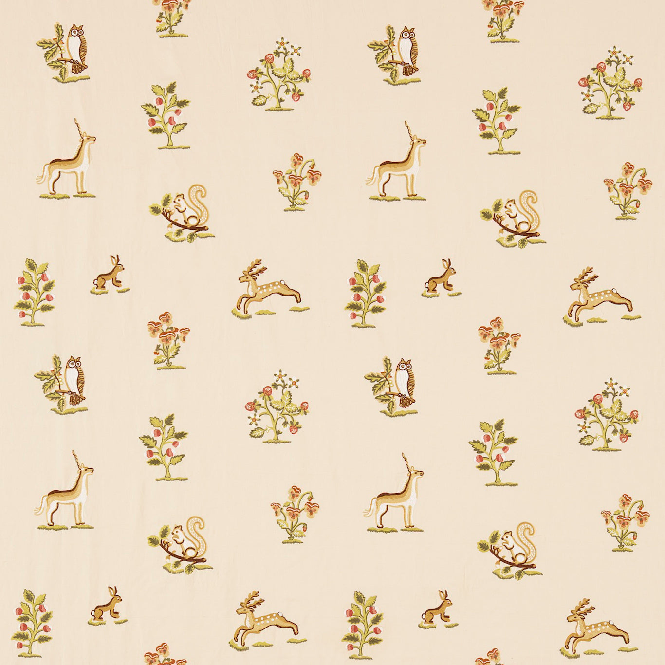 Clemence Fabric by Sanderson - DFAB233990 - Russet/Sand