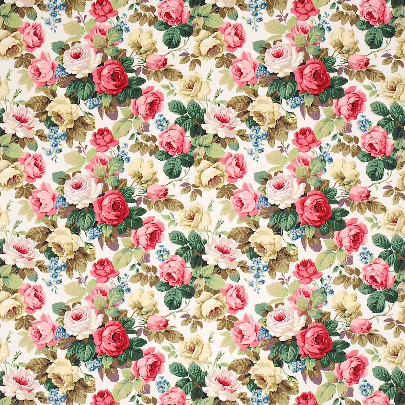 Chelsea Fabric by Sanderson - DKH1C2204 - White/Pink