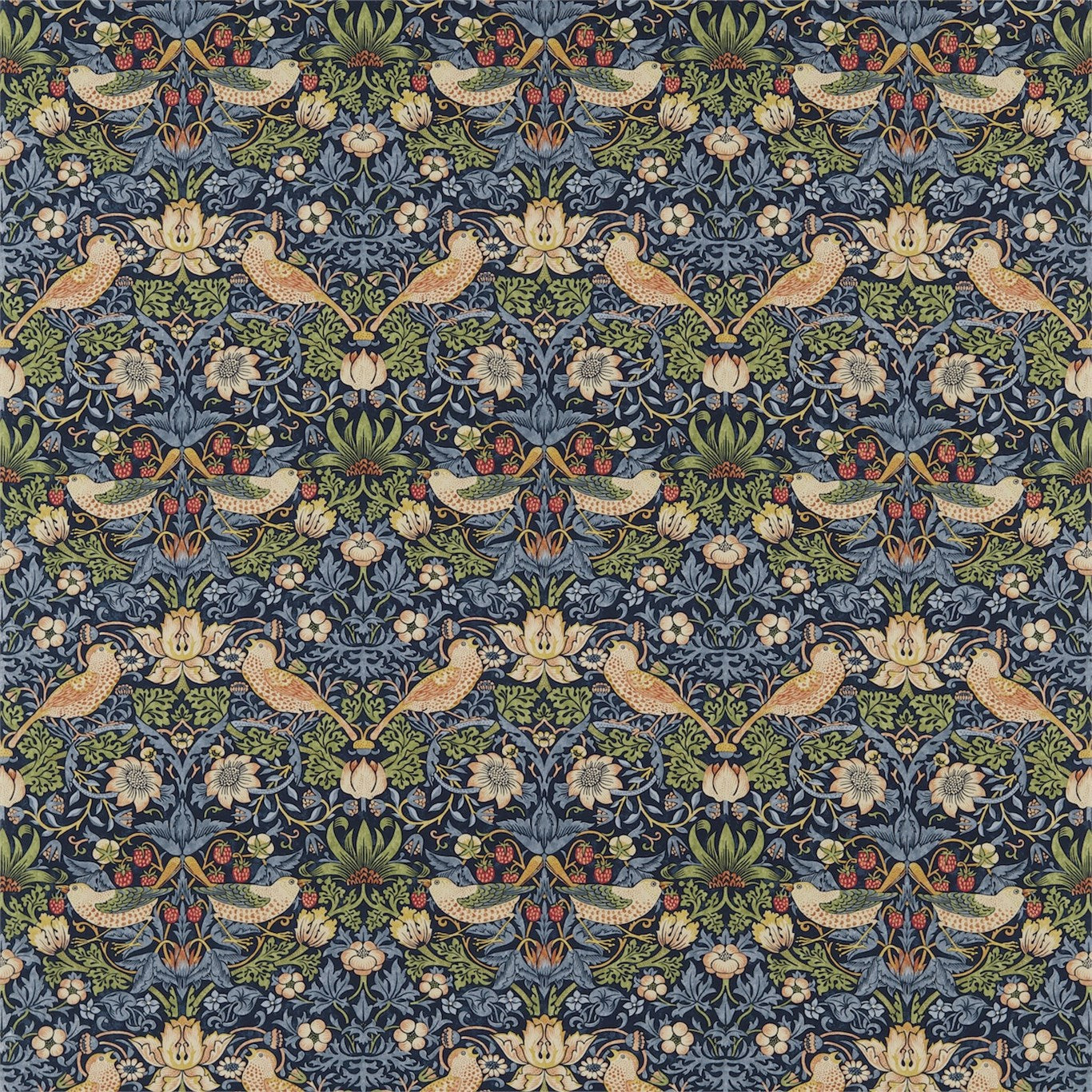 Strawberry Thief Fabric by Morris & Co.