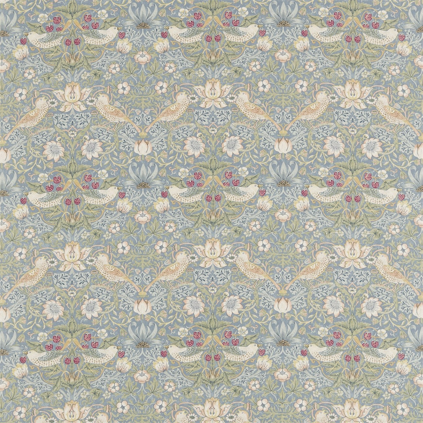 Strawberry Thief Fabric by Morris & Co.