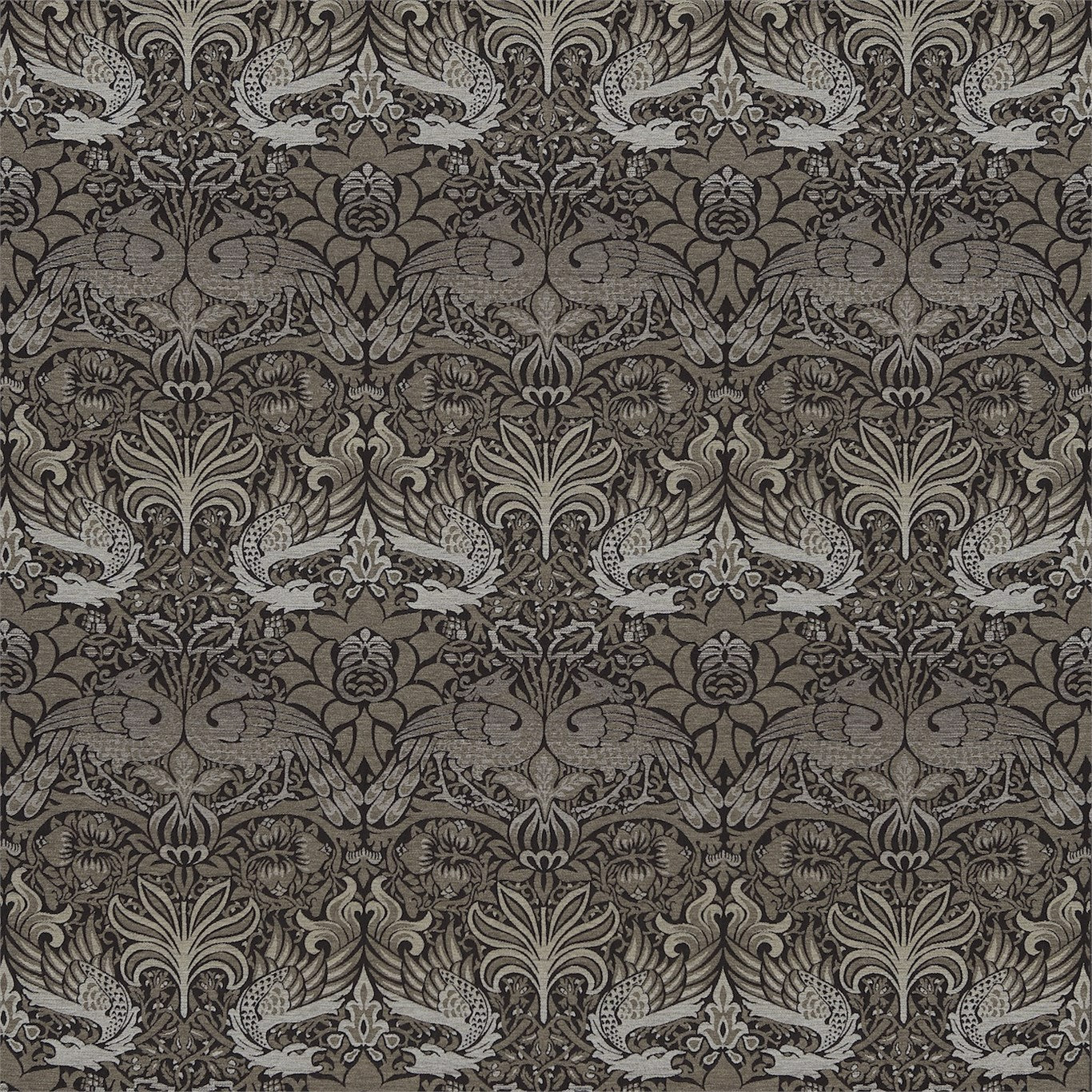 Peacock & Dragon Fabric by Morris & Co.