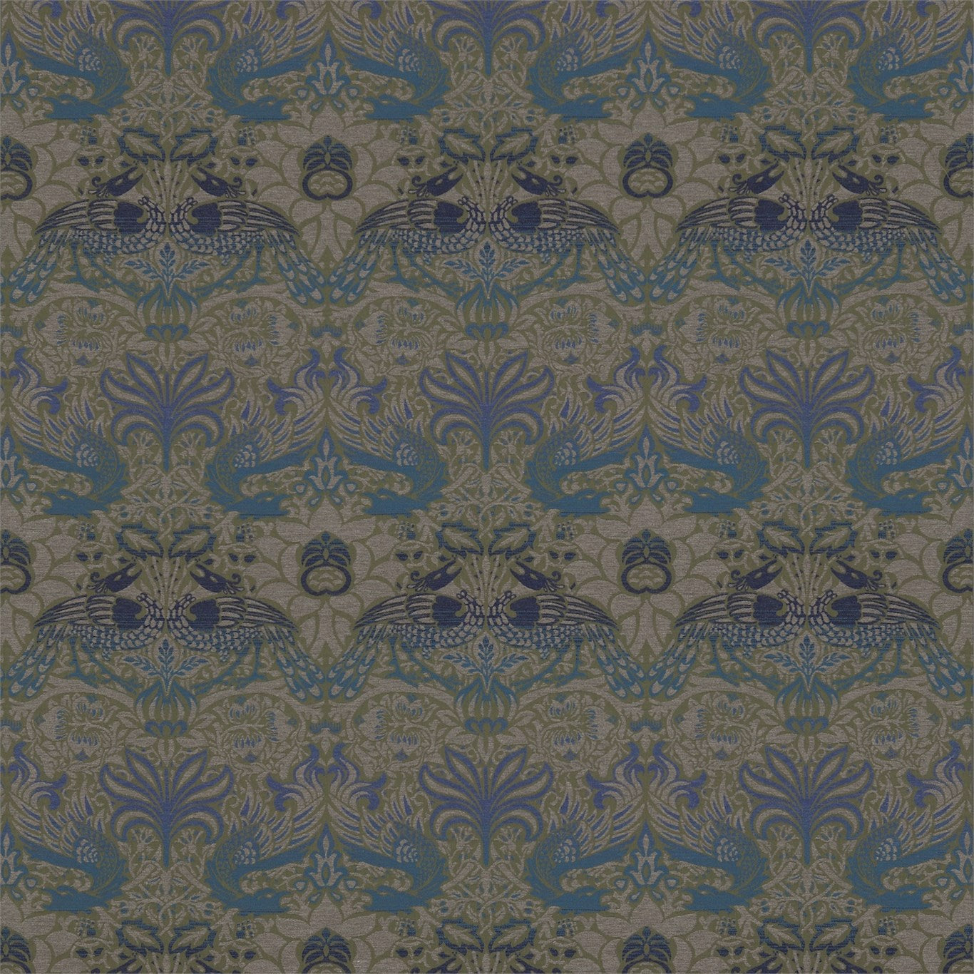 Peacock & Dragon Fabric by Morris & Co.