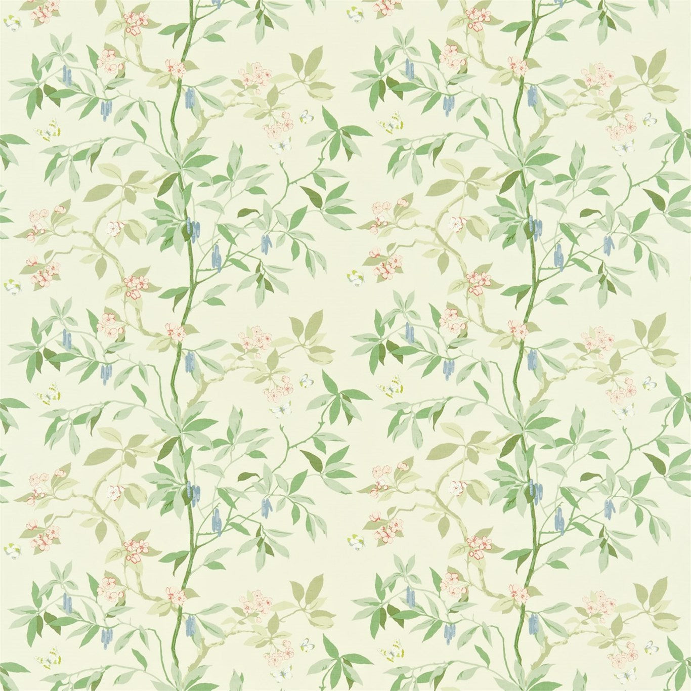 Cherry Bough Fabric by Sanderson Home - DMAY221946 - Rose/Cream