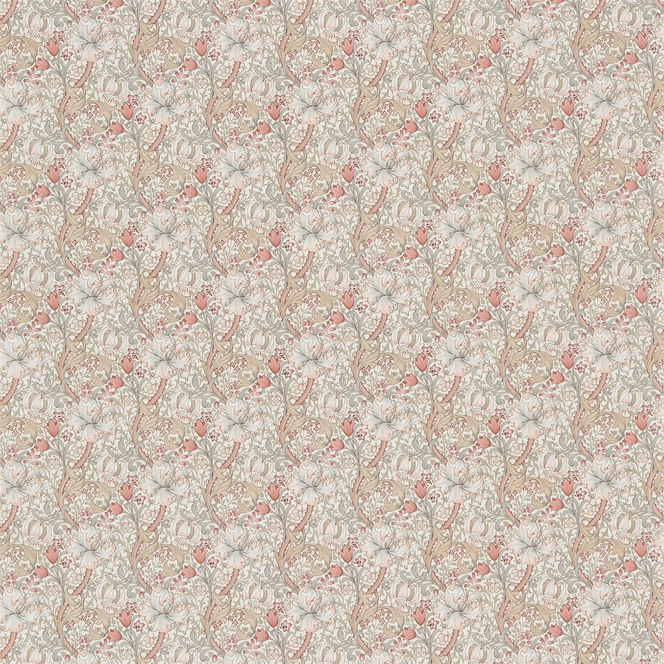 Golden Lily Minor Fabric by Morris & Co.