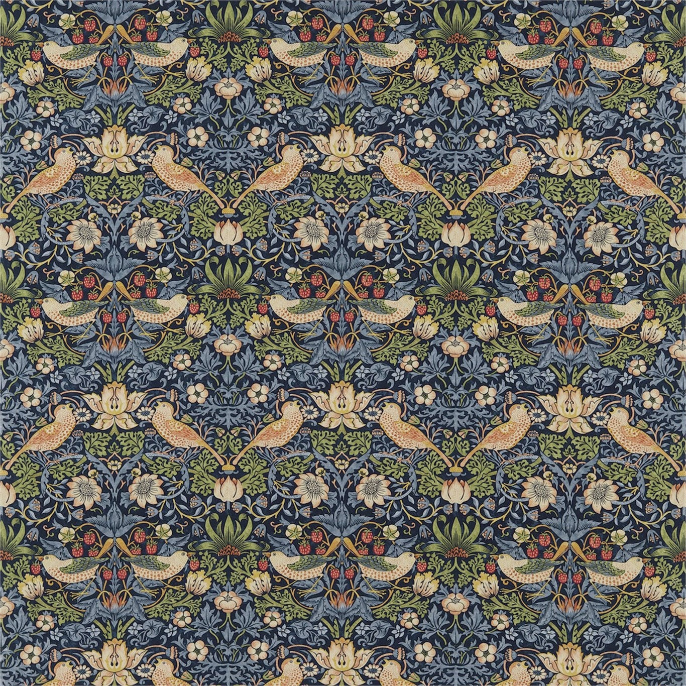 Strawberry Thief Fabric by Morris & Co.