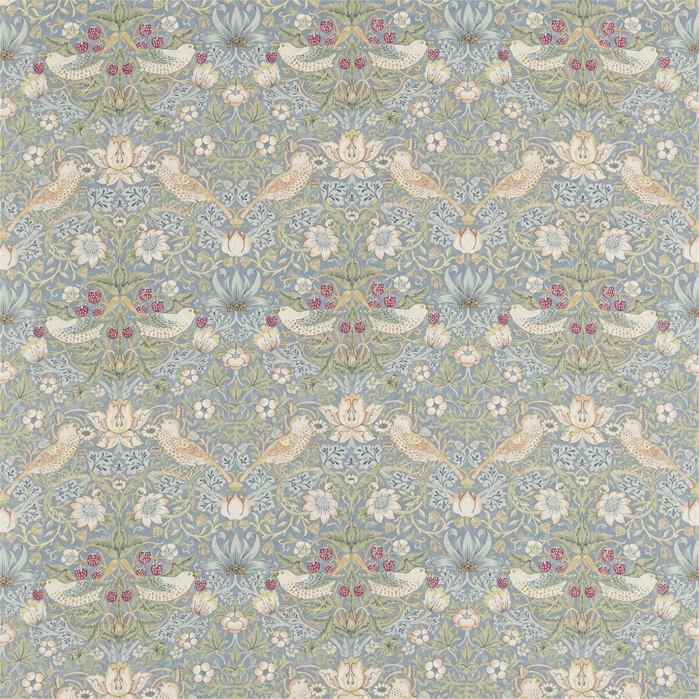 Strawberry Thief Fabric by Morris & Co.