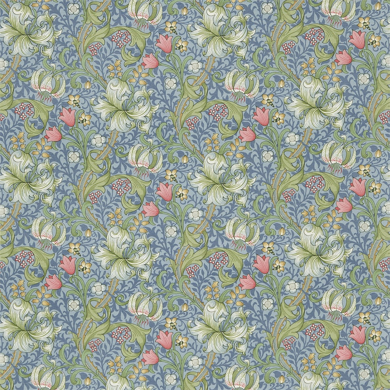 Golden Lily Fabric by Morris & Co.