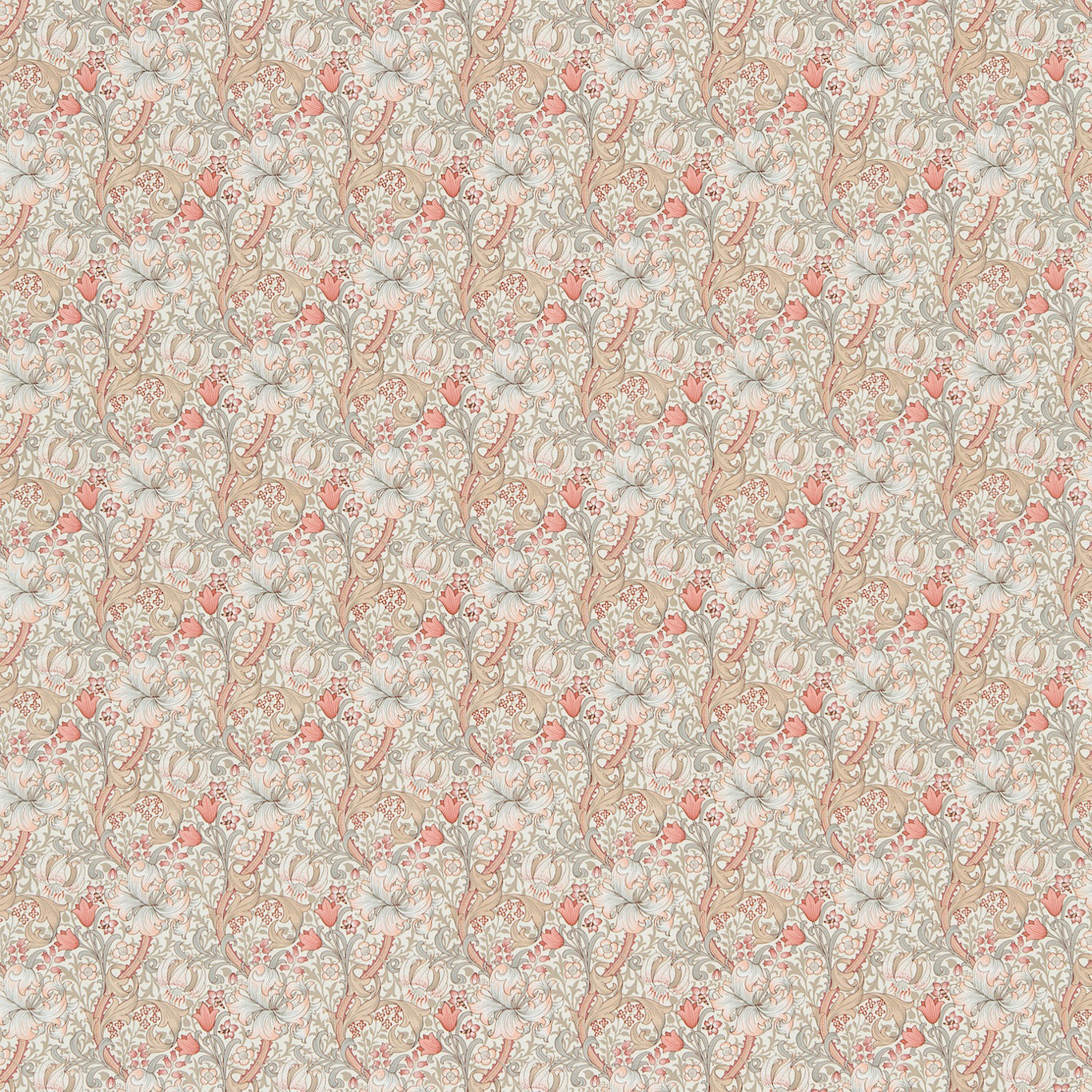 Golden Lily Minor Fabric by Morris & Co.