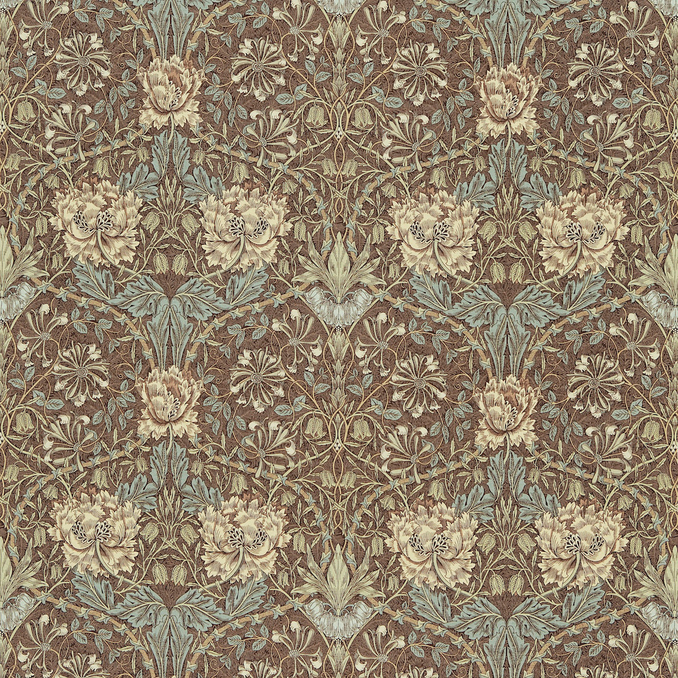 Honeysuckle & Tulip Fabric by Morris & Co.
