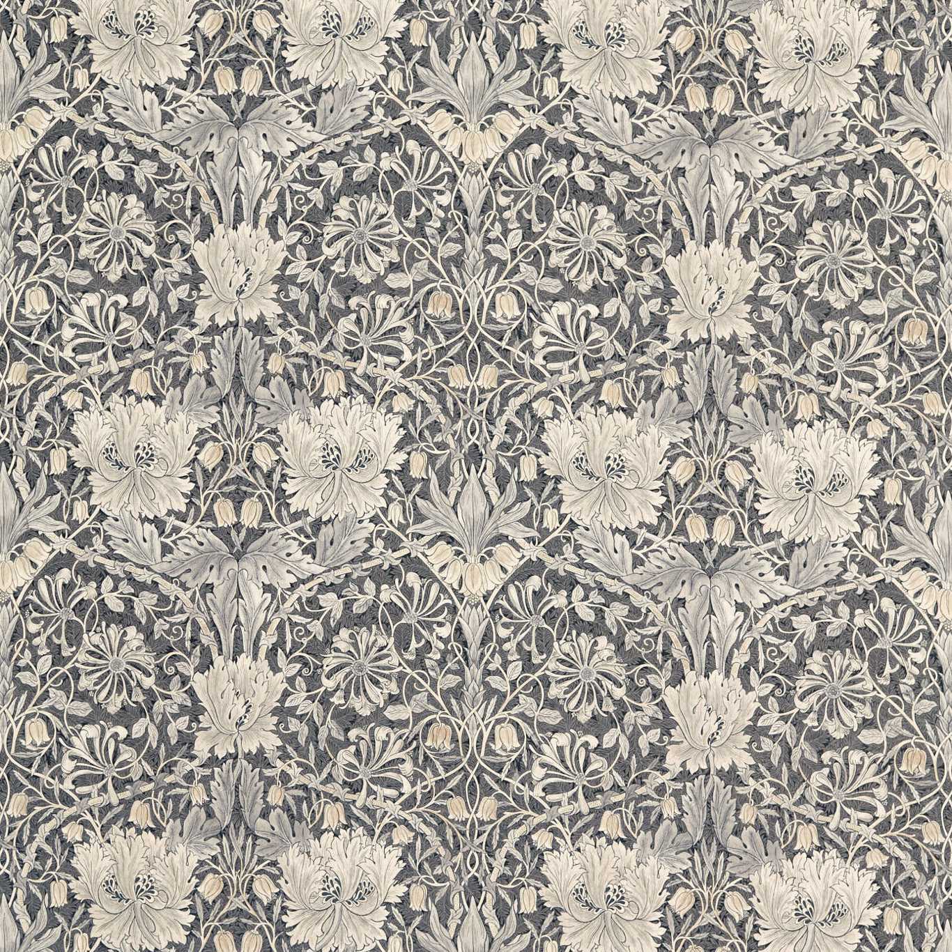 Pure Honeysuckle & Tulip Print Fabric by Morris & Co.