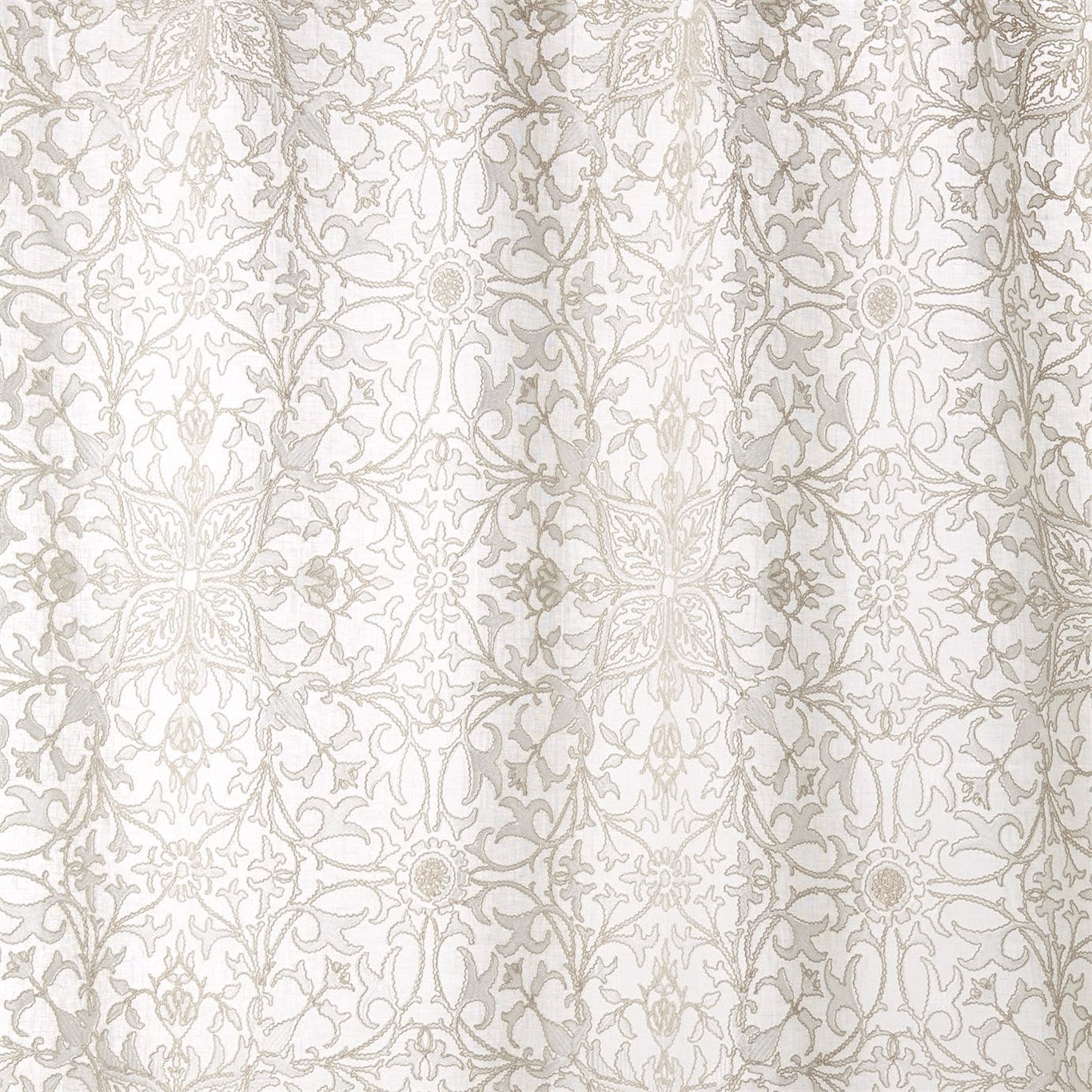 Pure Net Ceiling Embroidery Fabric by Morris & Co.
