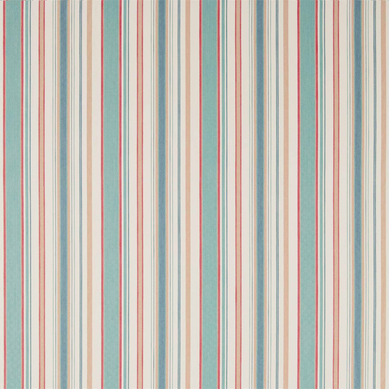 Dobby Stripe Fabric by Sanderson - DMWC237223 - Brick