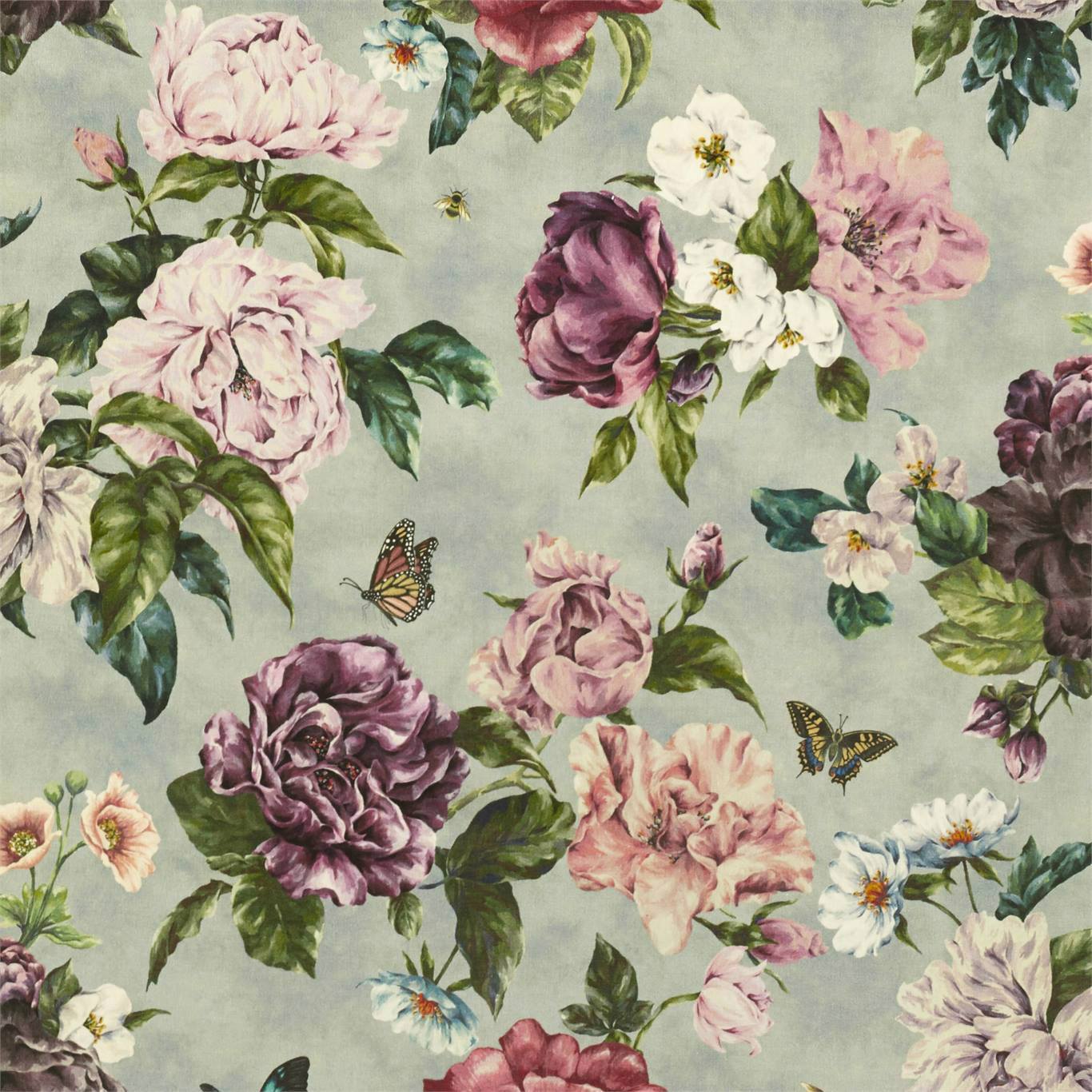 Summer Peony Fabric by Sanderson