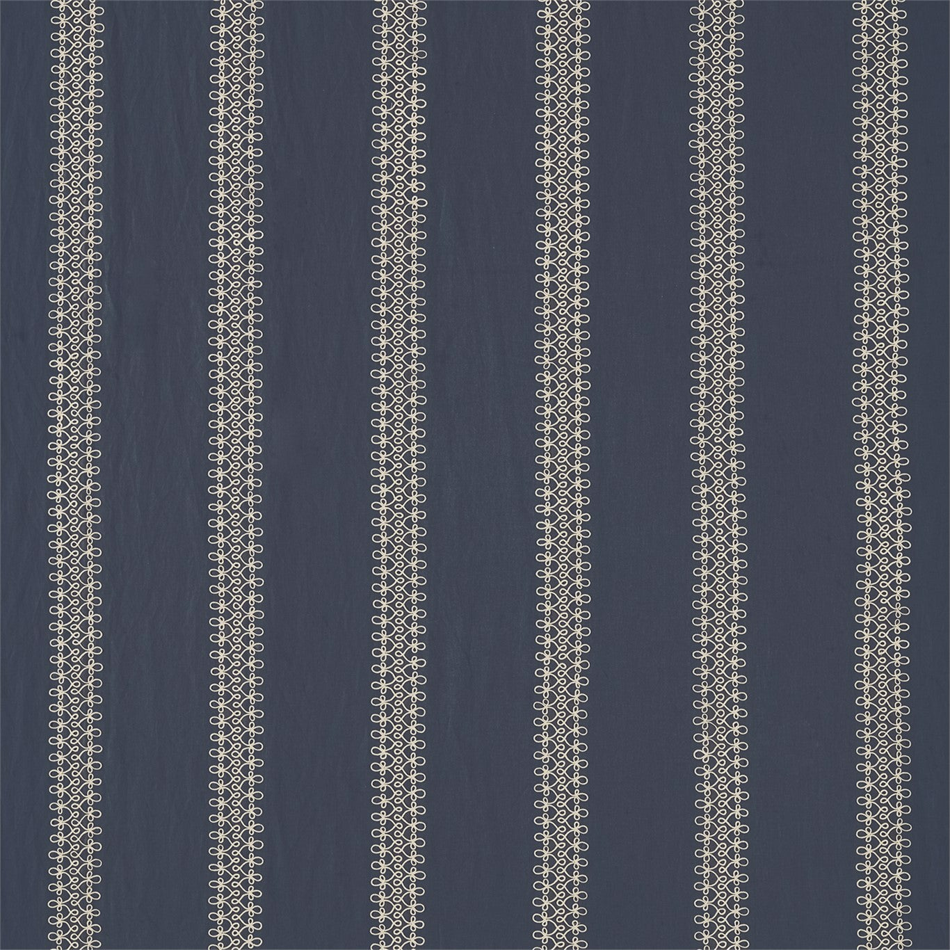 Burnett Stripe Fabric by Sanderson - DPGR236324 - Indigo