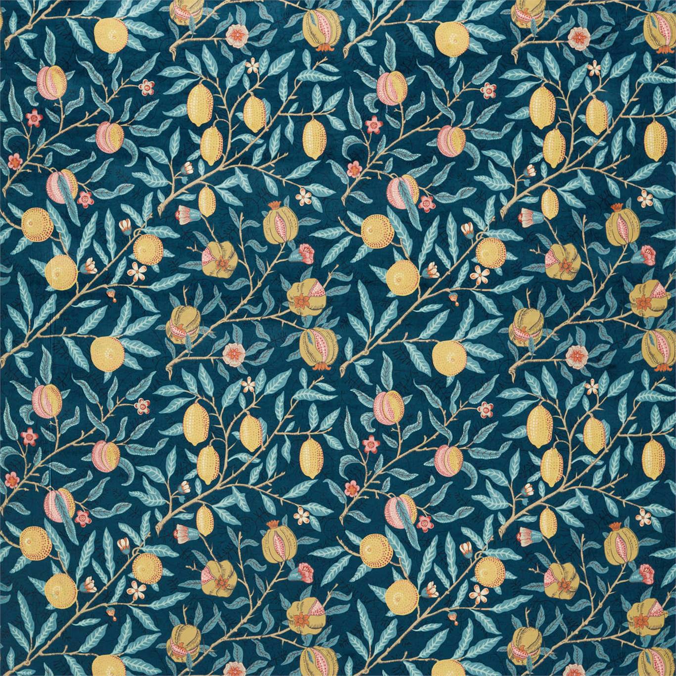 Fruit Velvet Fabric by Morris & Co.
