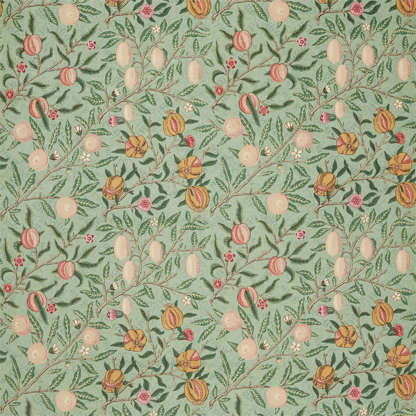 Fruit Velvet Fabric by Morris & Co.