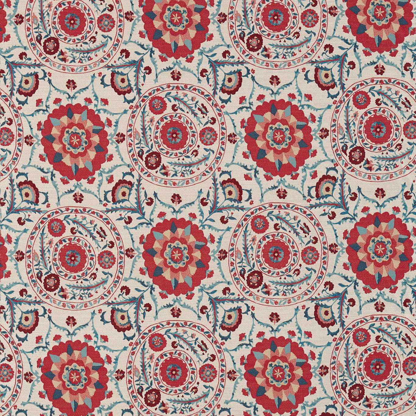 Anthos Fabric by Sanderson - DSHW235332 - Red/Indigo