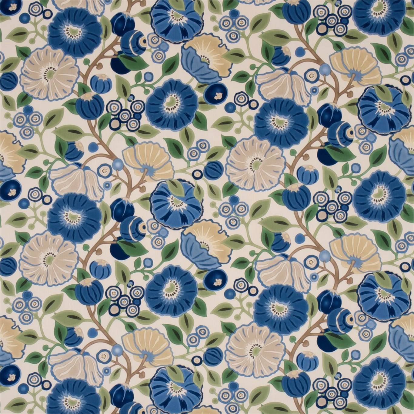 Tree Poppy Fabric by Sanderson