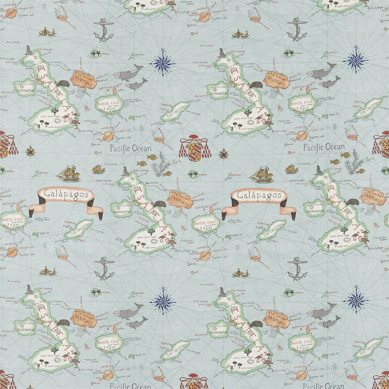 Galapagos Fabric by Sanderson