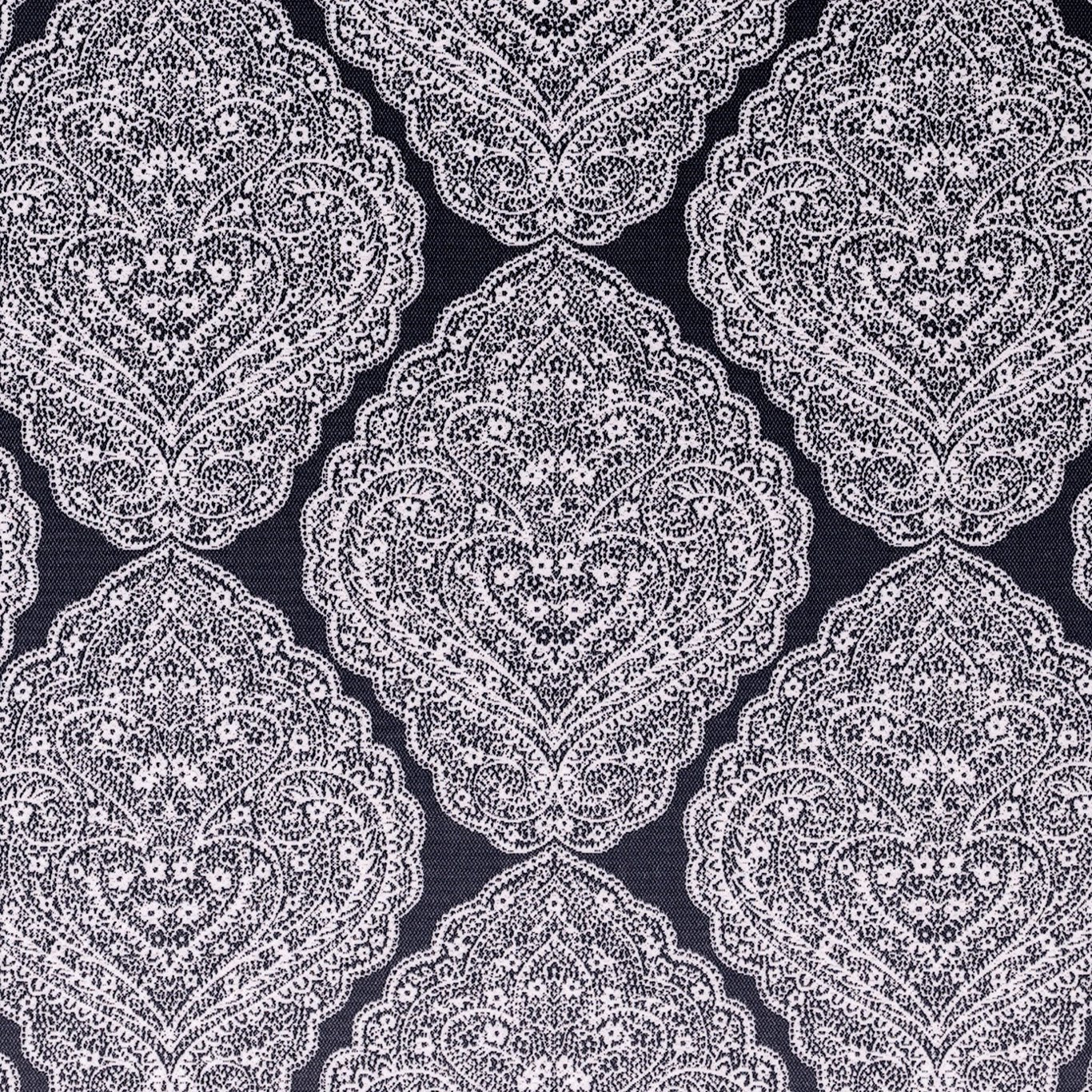 Bw1037 Fabric by Clarke & Clarke - F0910/01 - Black/White