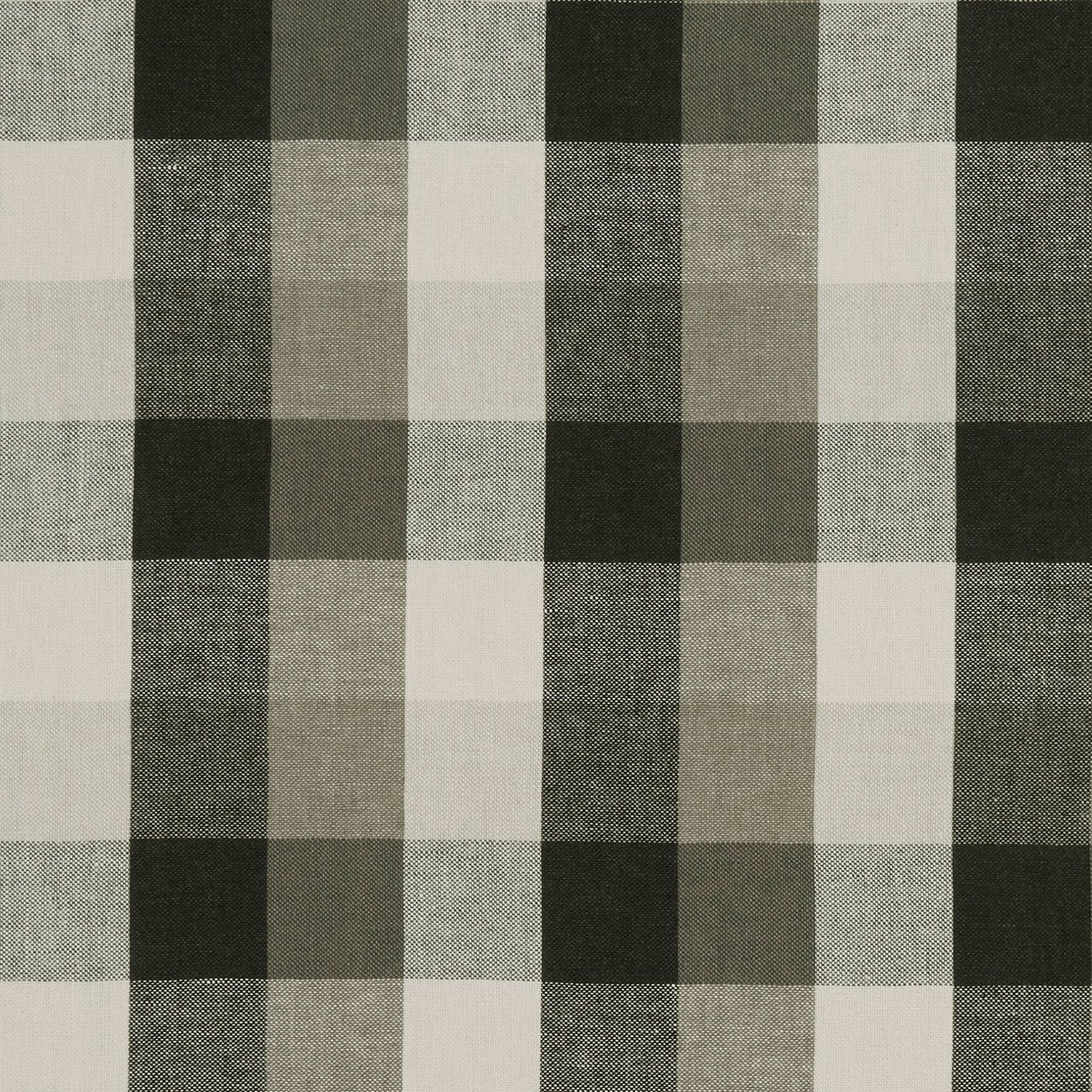 Austin Check Fabric by Clarke & Clarke - F1042/01 - Charcoal