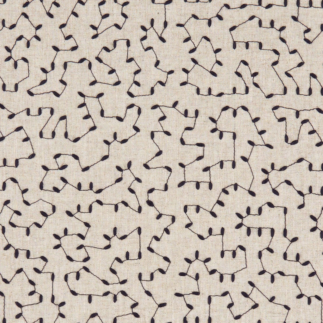 Bibury Fabric by Clarke & Clarke - F1121/06 - Midnight