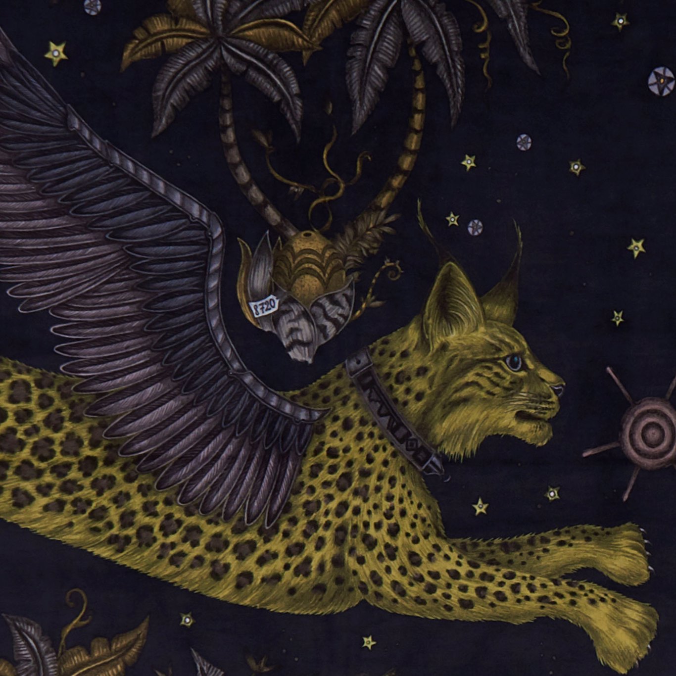 Lynx Fabric by Emma Shipley