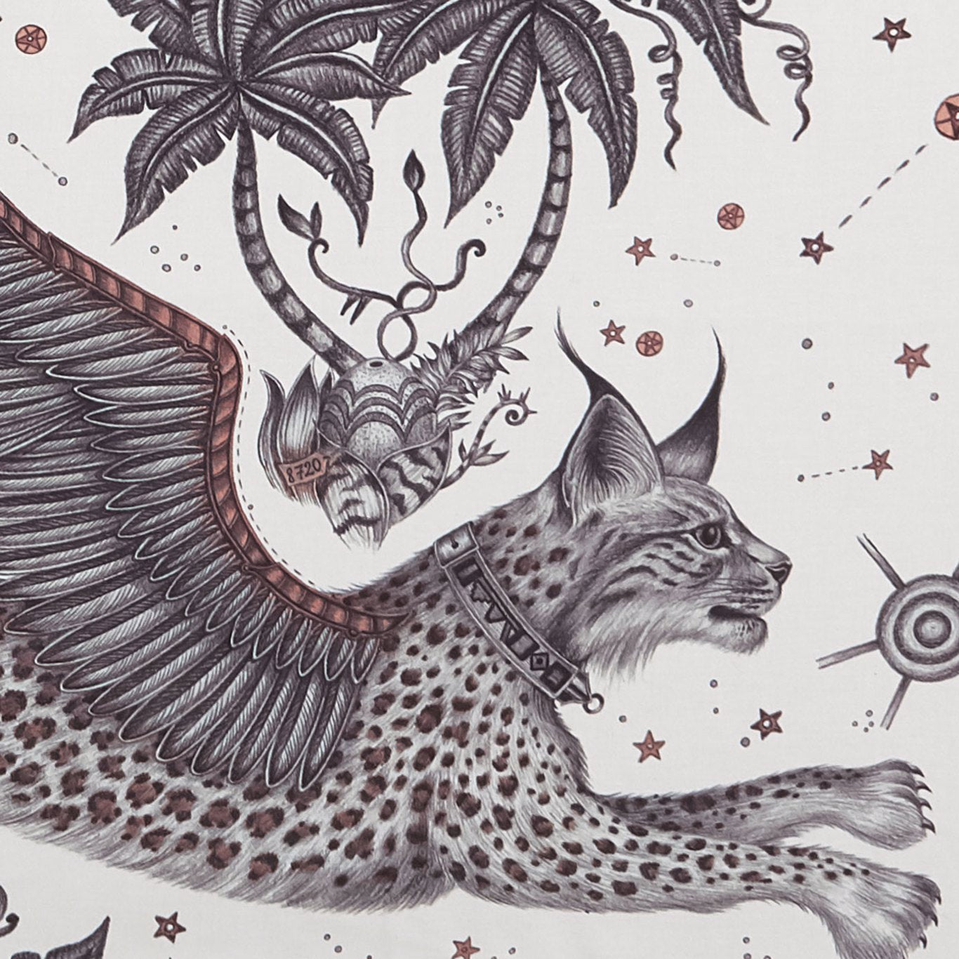 Lynx Fabric by Emma Shipley