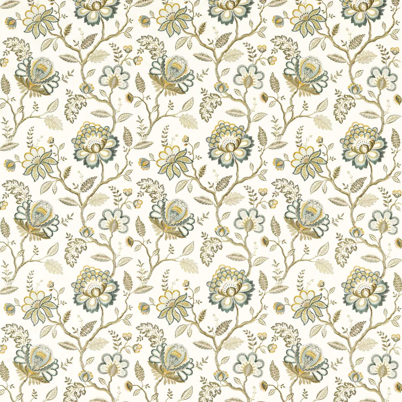Adeline Fabric by Clarke & Clarke - F1543/04 - Teal