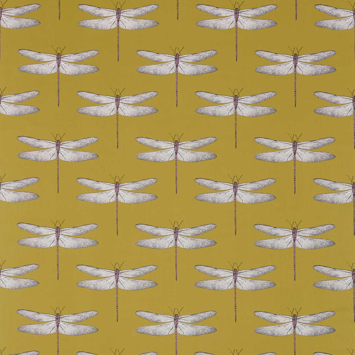Demoiselle Fabric by Harlequin - HGAT120432 - Chartreuse/Grape