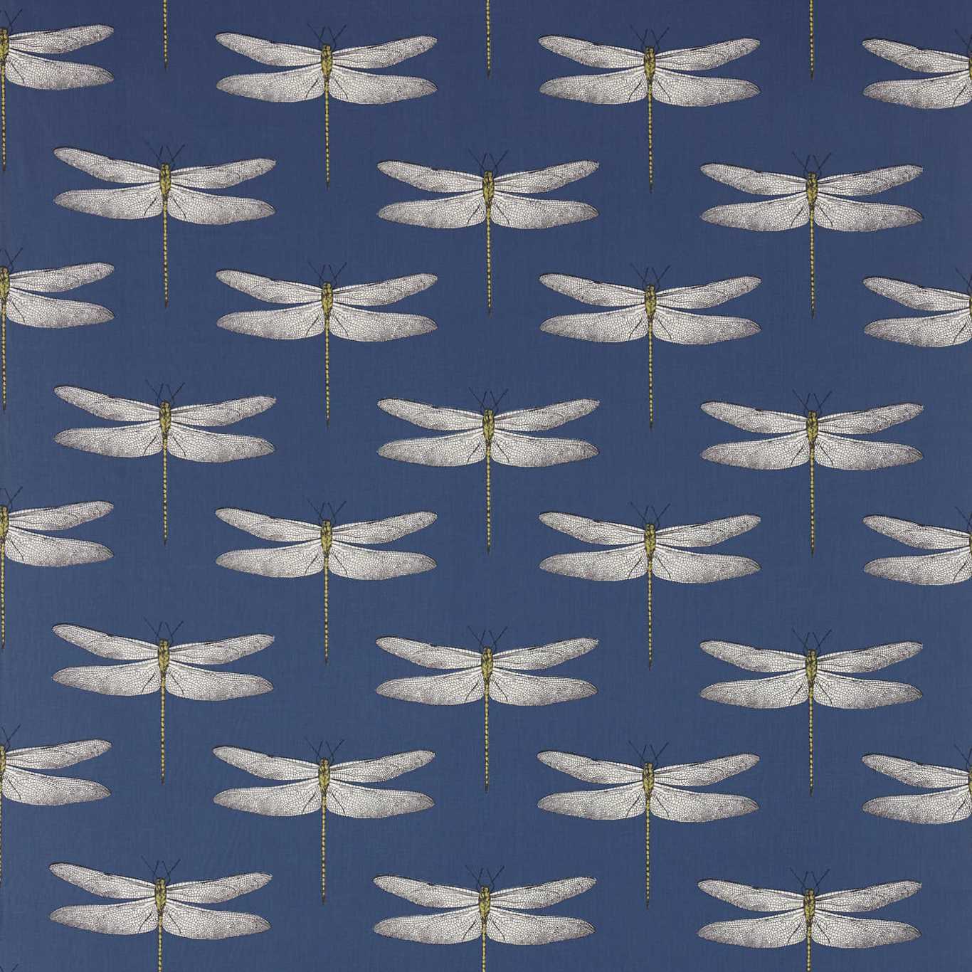 Demoiselle Fabric by Harlequin - HGAT120435 - Ink/Chartreuse