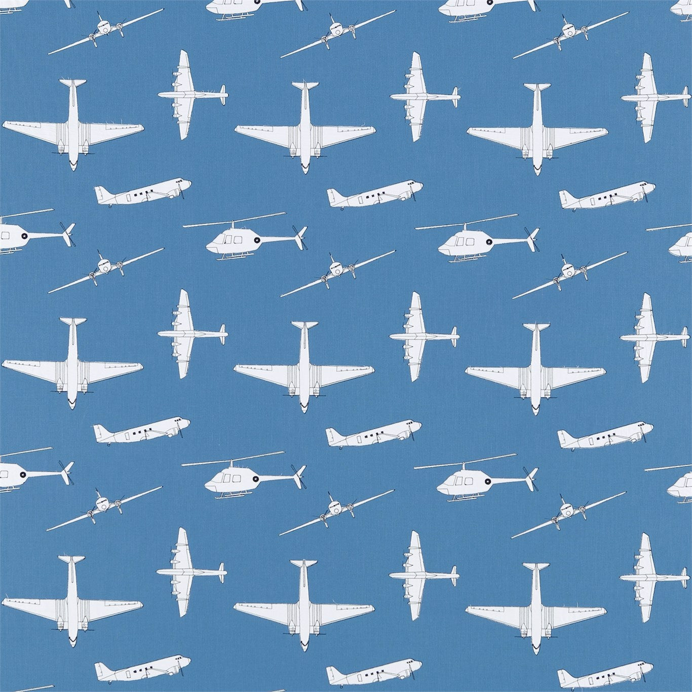 Chocks Away Fabric by Harlequin - HKID130759 - Royal Blue