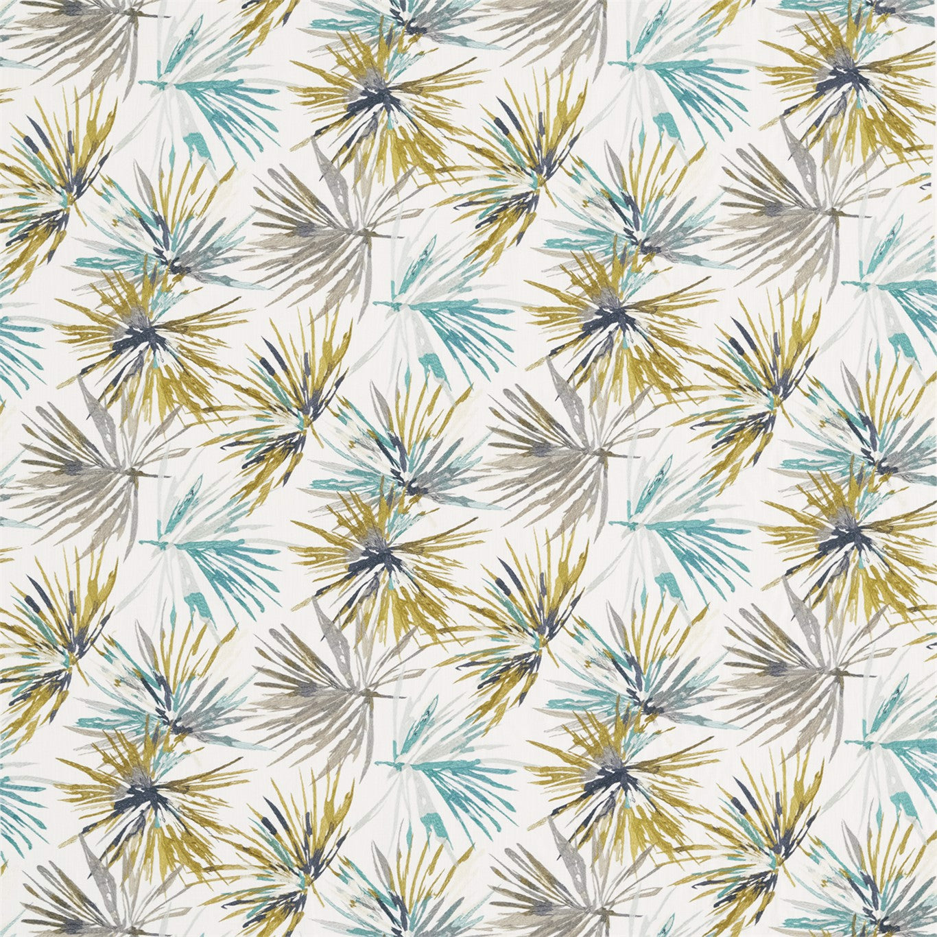 Aucuba Fabric by Harlequin - HMOE132240 - Teal/Zest