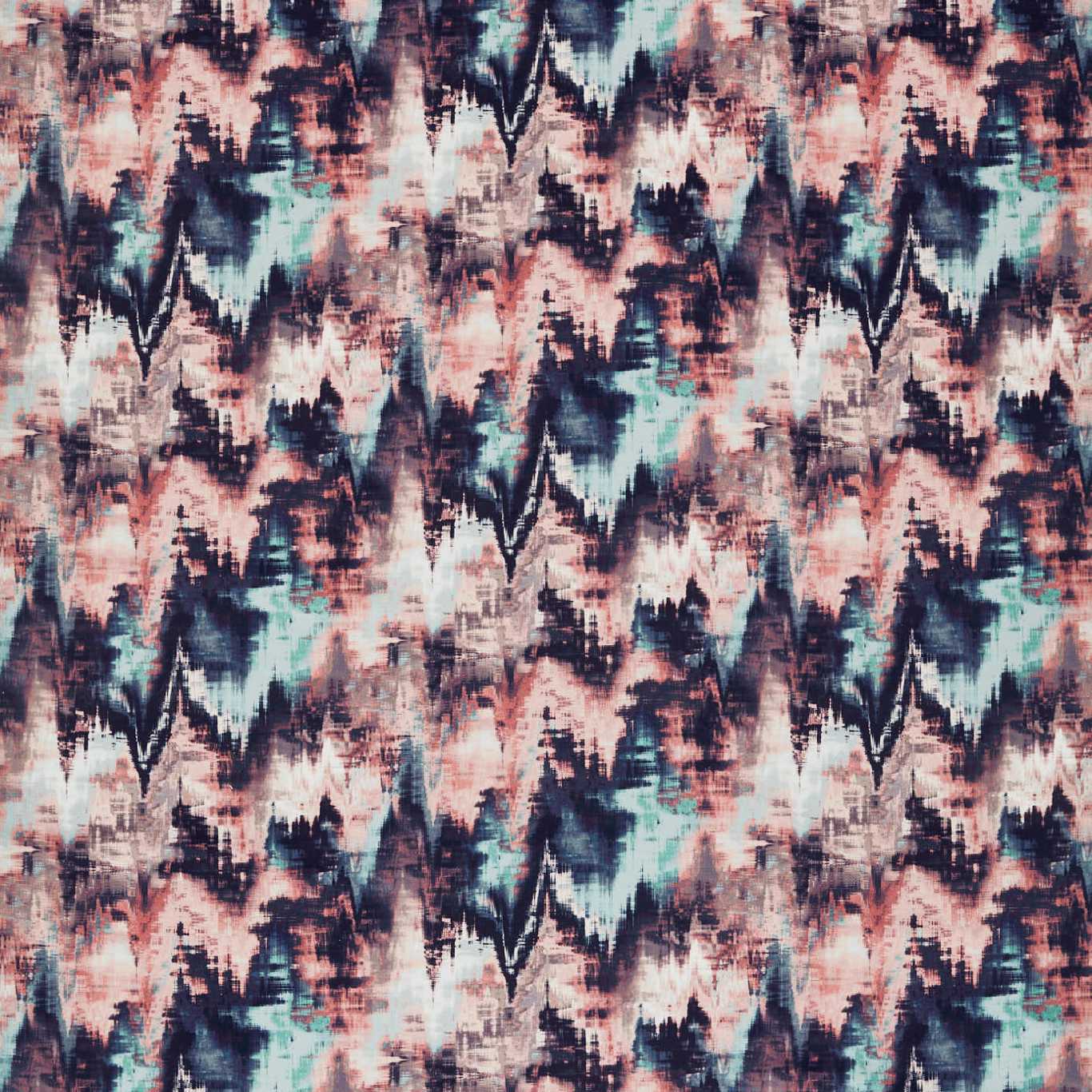 Distortion Fabric by Harlequin - HMTC120965 - Rosewood/Neptune/Azure