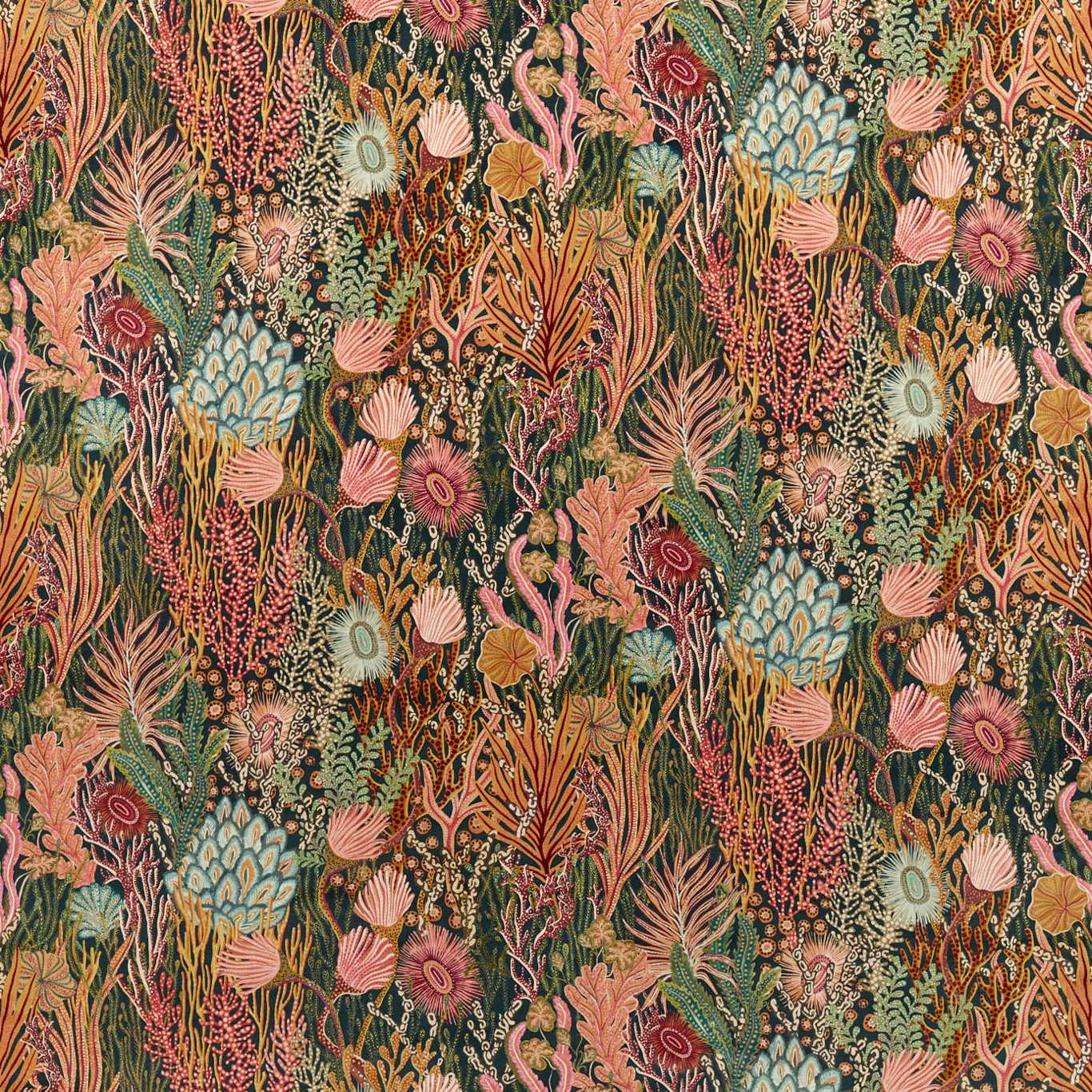 Acropora Fabric by Harlequin - HTEF121010 - Brazilian Rosewood/Nectar/Tree Canopy