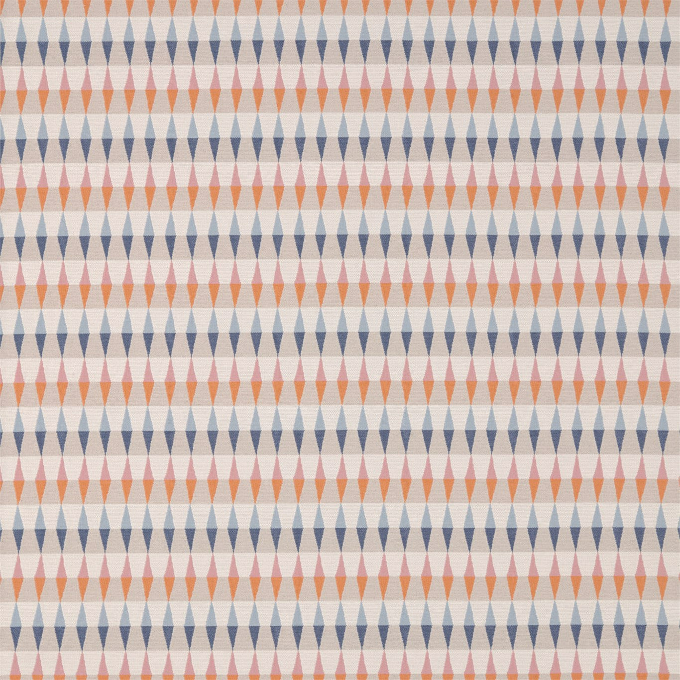Ampico Fabric by Harlequin - HVIS132093 - Tangerine/Sky/Nude